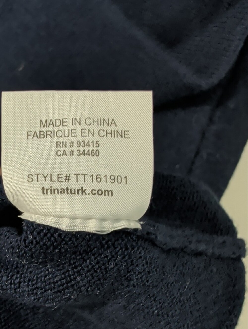 Trina Turk Navy Blue Shirt Dress - Picture 4 of 10